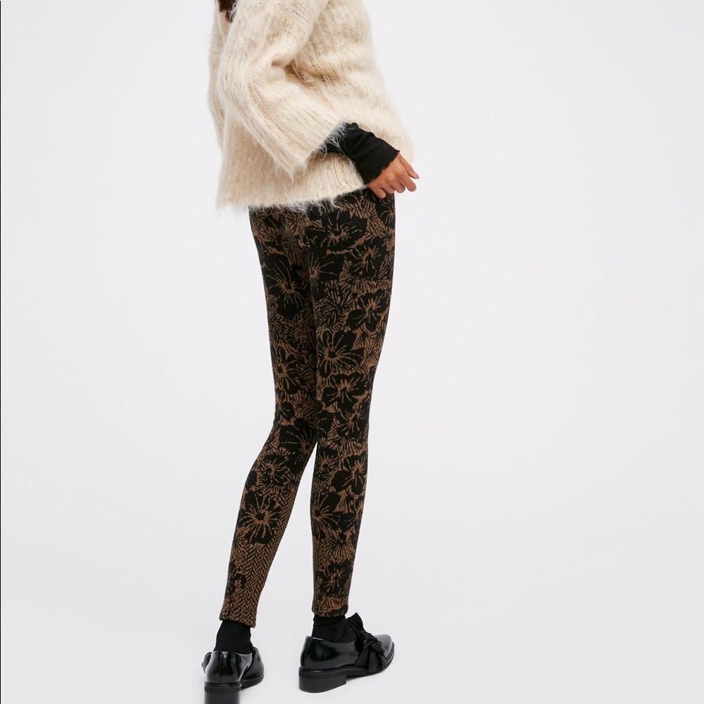 Free People Byzantine Sweater Legging Black Gold